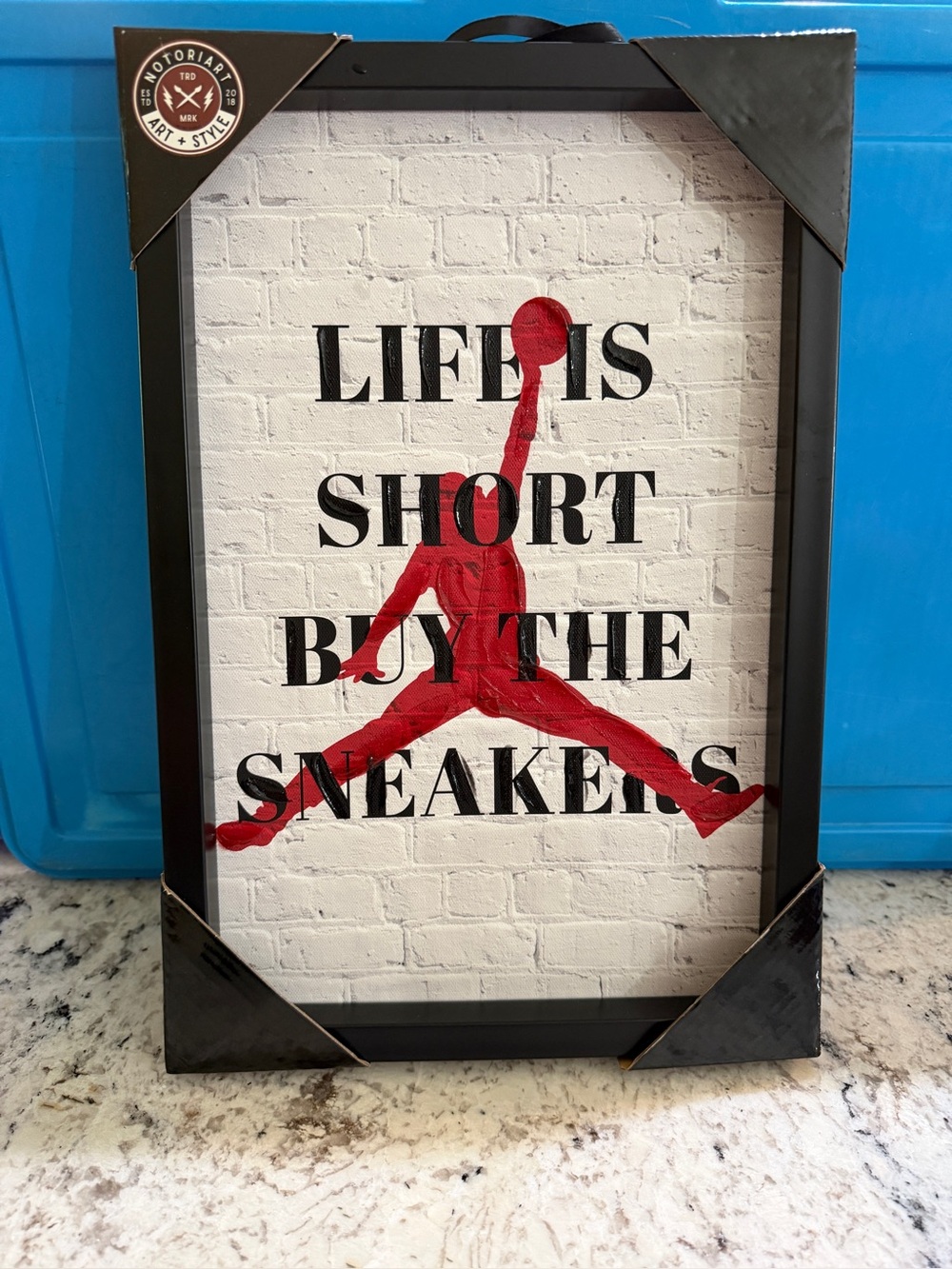 Life is Short Buy the Sneakers Wall Art